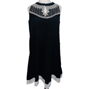 anita dongre black dress Plot Twist Fit & Flare Dress Woodland Ink / M